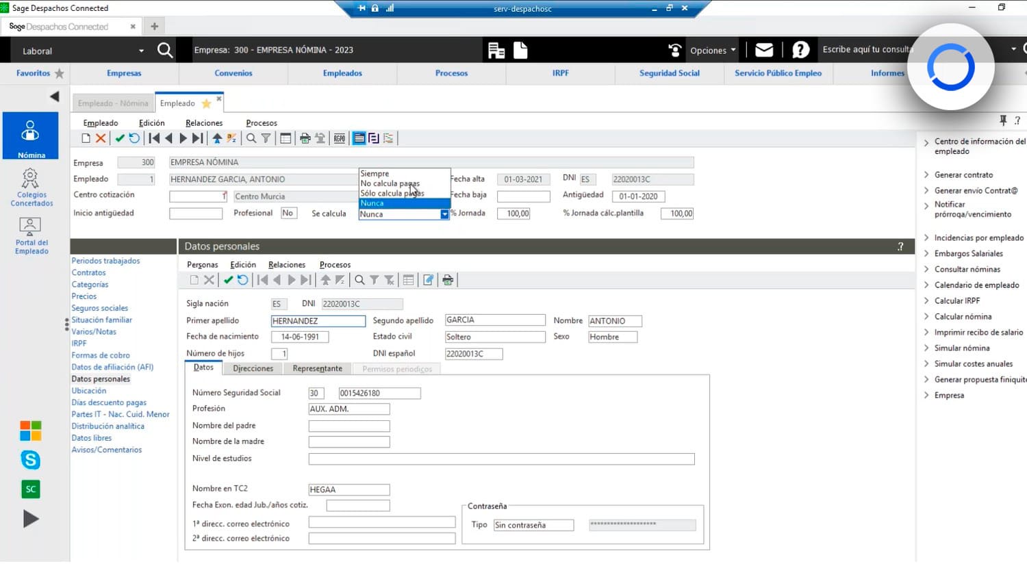 Trazar-calculo-de-nomina-en-Sage-Despachos-Connected