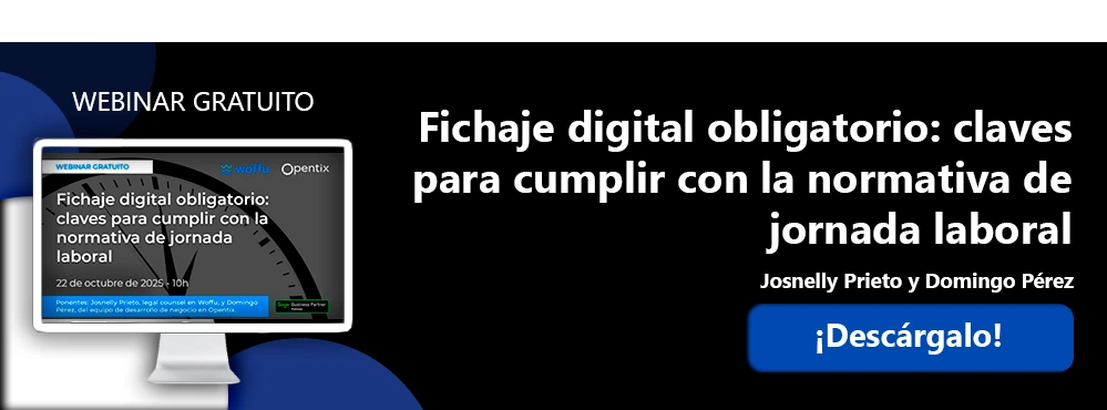Fichaje digital control horario