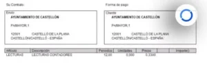 generación contrato de lecturas