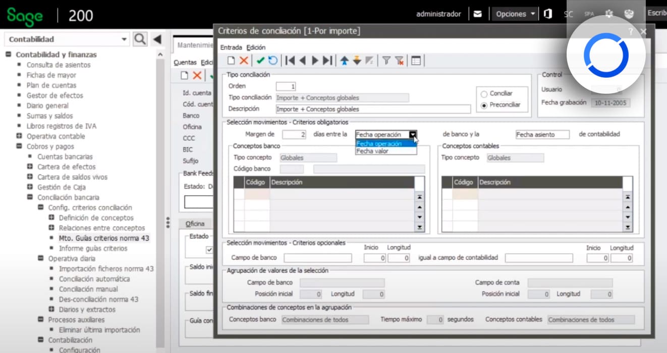 criterios de conciliacion sage 200