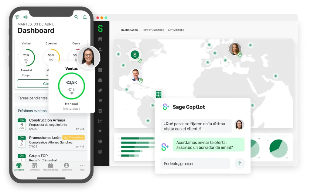 Sage 200 - El CRM para equipos que se mueven - Opentix