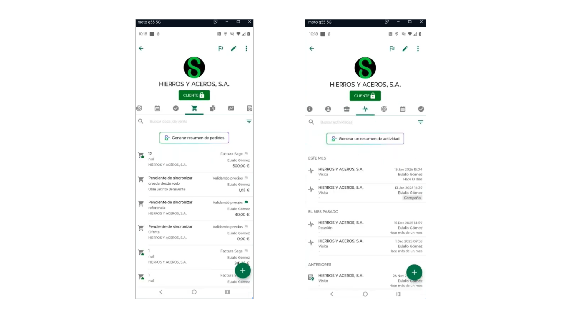 generar resumen sage 200 smart business