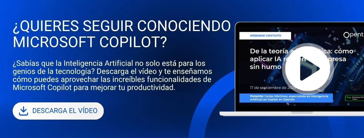 Descarga webinar Cómo aplicar IA real en tu empresa sin humo con Copilot